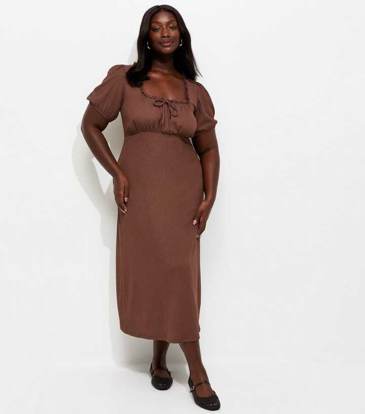 dressed for my day Plus Size Mesh Ruched Long Sleeve Dress – 2020AVE