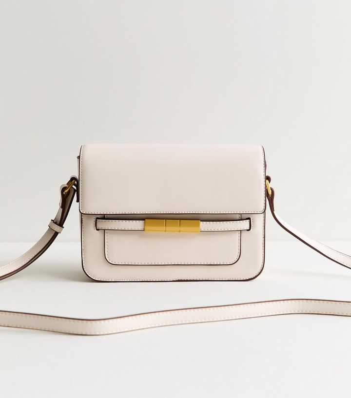 White Belted Crossbody Bag