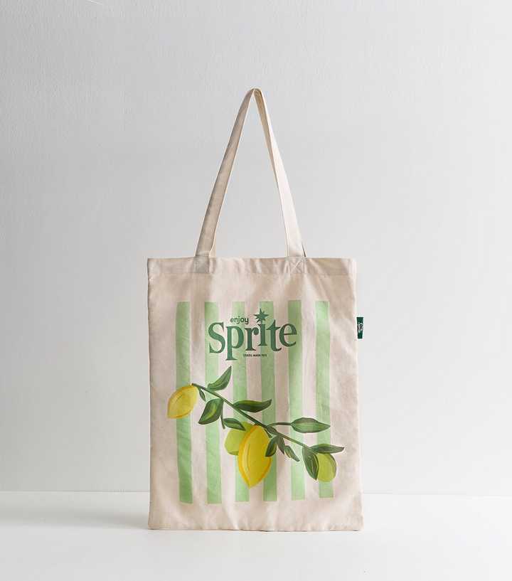 Stone Lemon Print Tote Bag