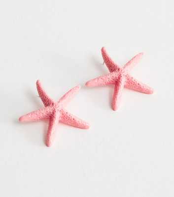 Light Pink Extra Large Starfish Stud Earrings