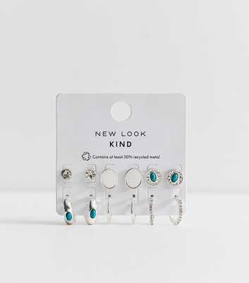 Pack of 6 Stud and Hoop Earrings