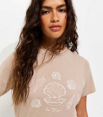 Stone Shells Print Cotton Relaxed Fit T-Shirt