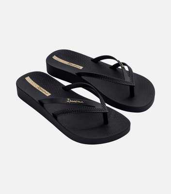 Ipanema Black Double Strap Flip Flops