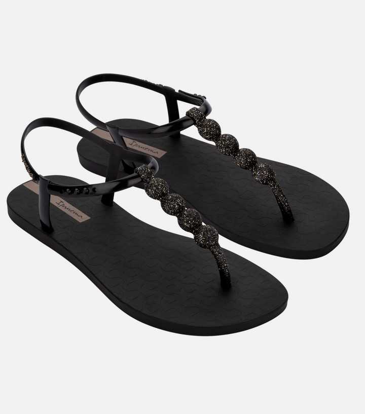 Ipanema Black Easy On Glow Spheres Sandals