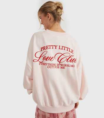 Skinnydip Light Pink Pretty Little Love Club Sweatshirt