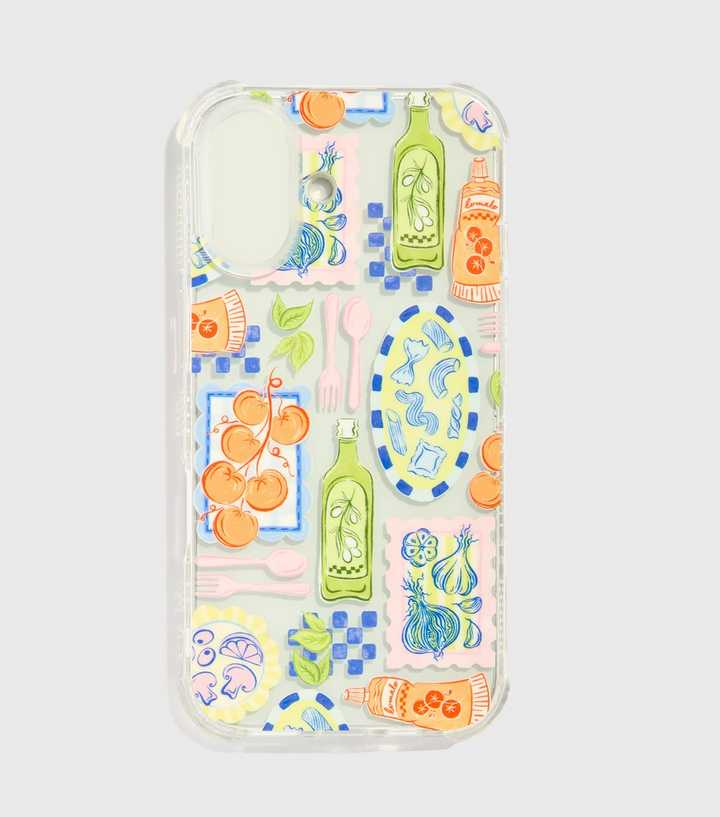 Skinnydip Green Patchwork Pasta Phone Case