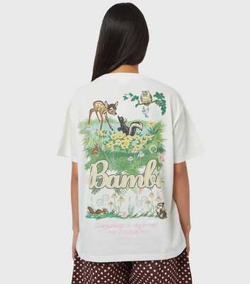 Skinnydip White Disney Bambi Poster T-Shirt