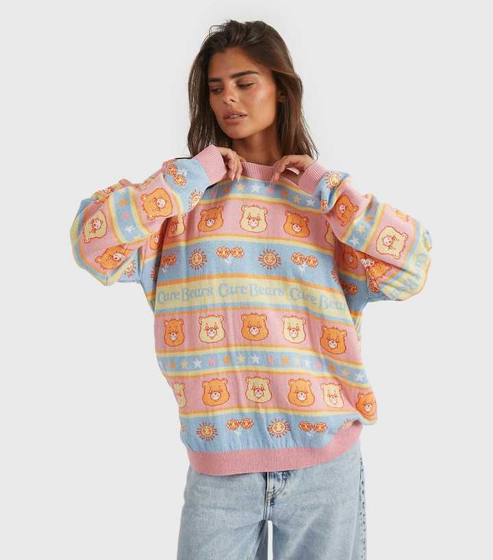 Skinnydip Multi Colour Care Bears Stripe Knit Jumper