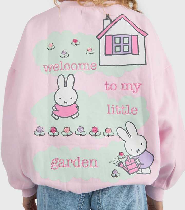 Skinnydip Pink Miffy Little Garden Sweatshirt