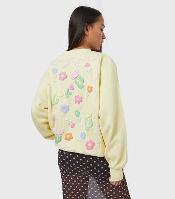 Skinnydip Light Yellow Flora Sweatshirt