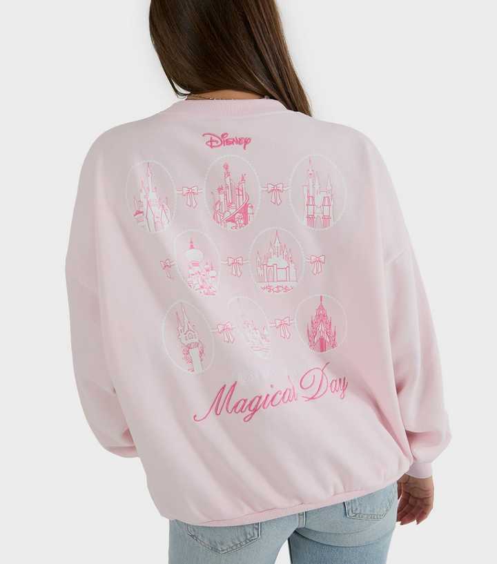 Skinnydip Pink Disney Castle Oversized Sweatshirt