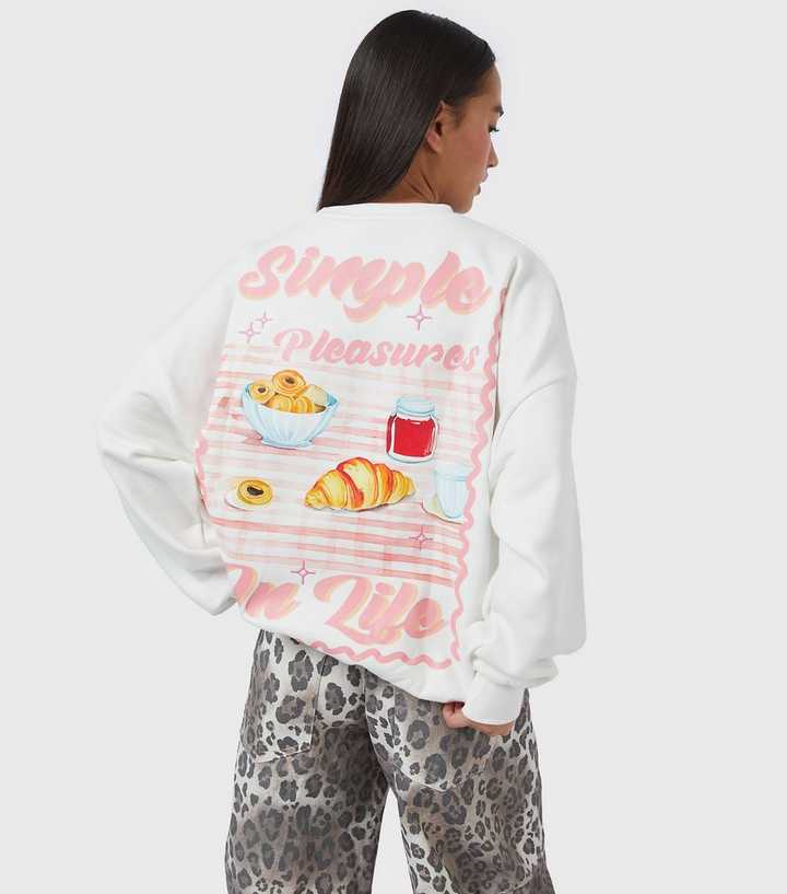 Skinnydip White Simple Pleasures Sweatshirt