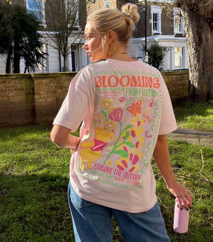 Skinnydip Pink Disney Winnie the Pooh Blooming Printed T-Shirt