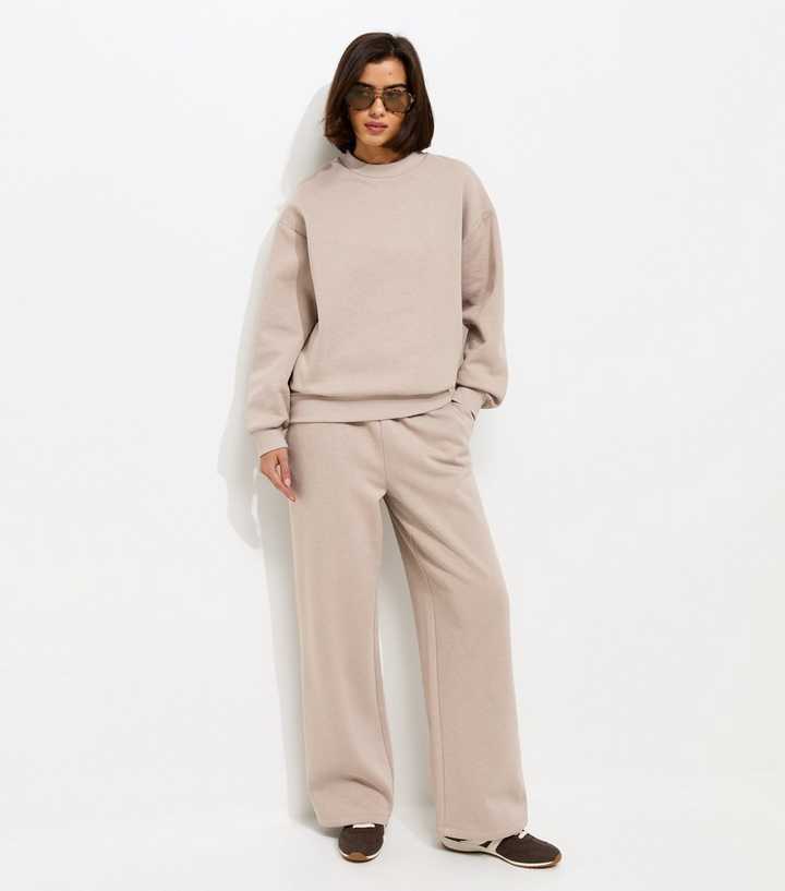 Mink Wide Leg Relaxed Fit Joggers