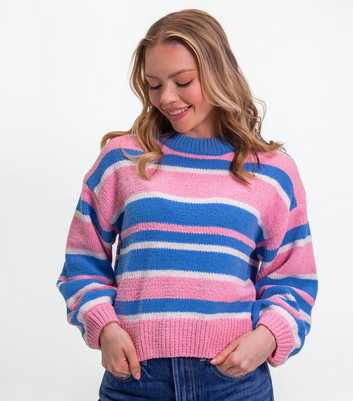 Sunshine Soul Multicolour Boxy Fit Striped Jumper