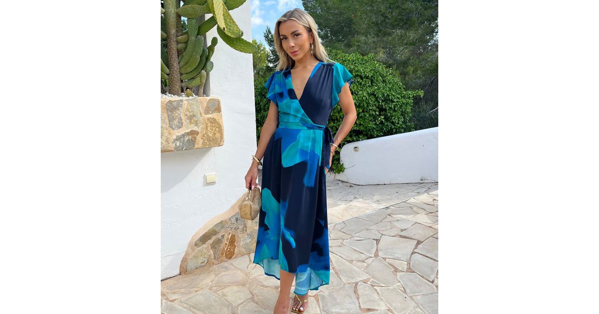 navy floral print short sleeve belted wrap midi dress reviews Milumia Women's Floral Print Button Up Belted Midi Dress Short Sleeve Collar Shirt Dresses Floral White Small at Amazon Women's Clothing store