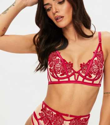 Ann Summers Red Enticement Non Padded Plunge Bra