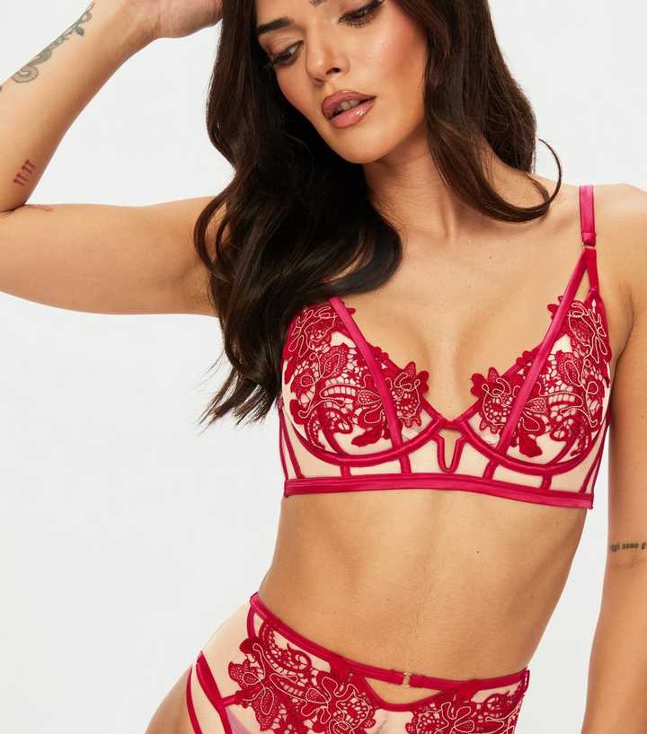 Ann Summers Red Enticement Non Padded Plunge Bra