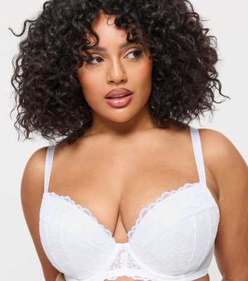 Ann Summers White Lace Plunge Bra