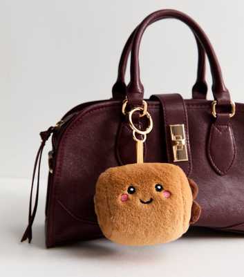 Brown Pain Au Chocolat Plush Bag Charm