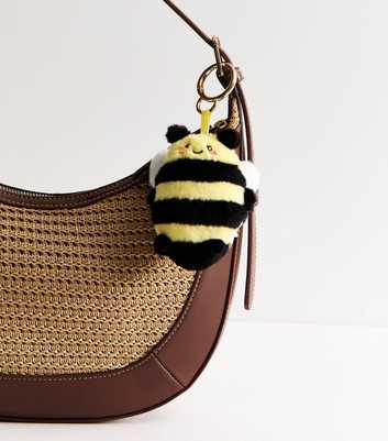 Yellow Plush Bee Bag Charm