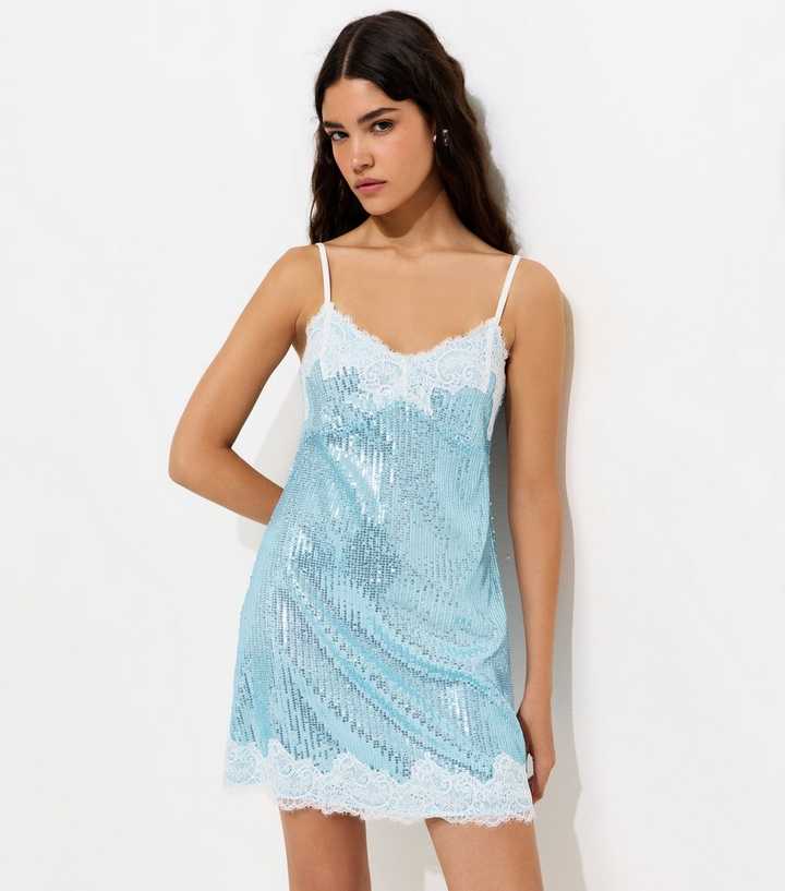 princess polly baby blue dress What colour accessories should I wear with my prom dress? : r/OUTFITS main image 1