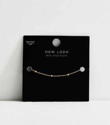 18ct Gold Plated Petite Ball Chain Anklet