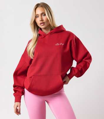 Gym King Red Script Hoodie
