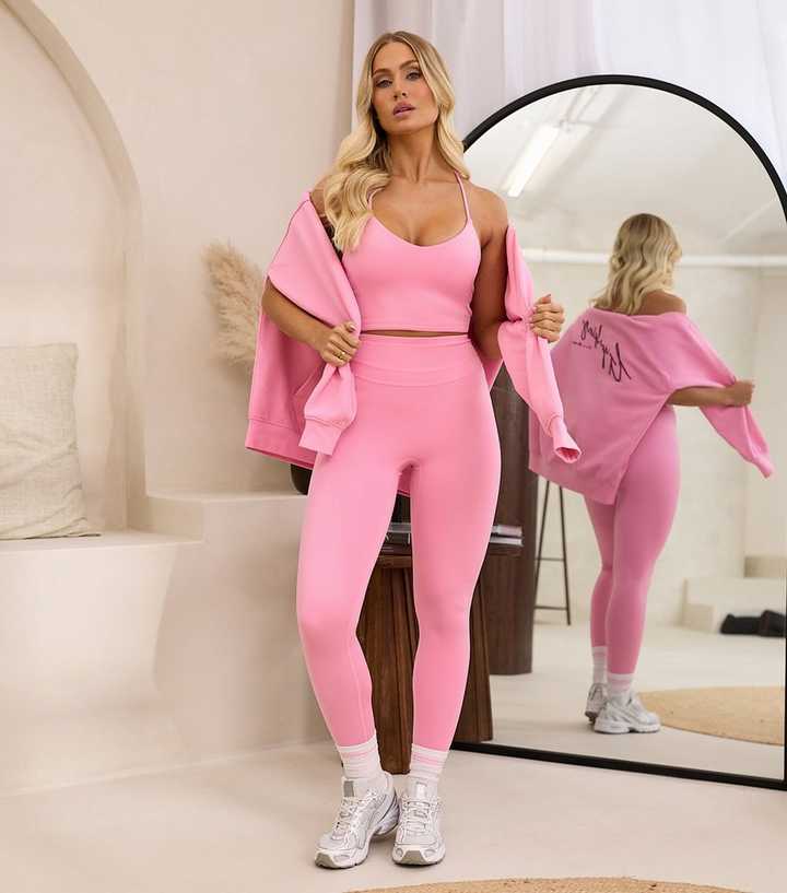Gym King Pink Knockout Strappy Sports Bra