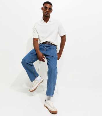 Cream Regular Striped Short Sleeve Polo Shirt