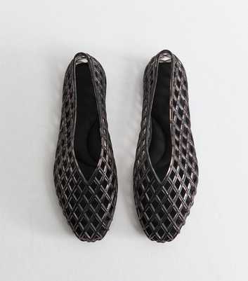 Truffle Black Jelly Ballet Pumps
