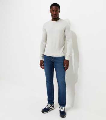 Dark Blue Cotton Rich Slim Fit Jeans