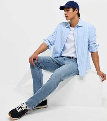 Light Blue Cotton Rich Slim Fit Jeans