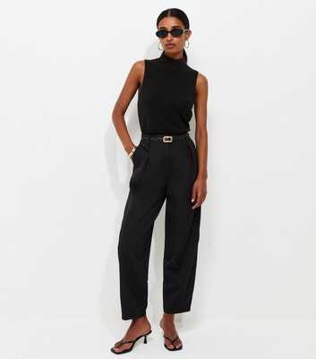 Black Tailored Tapered Leg trousers