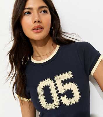 Navy 05 Graphic 2 in 1 Baby Tee