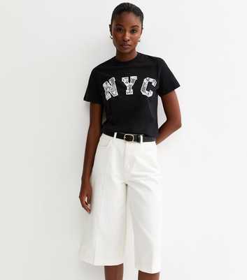 Black NYC Lace T-Shirt