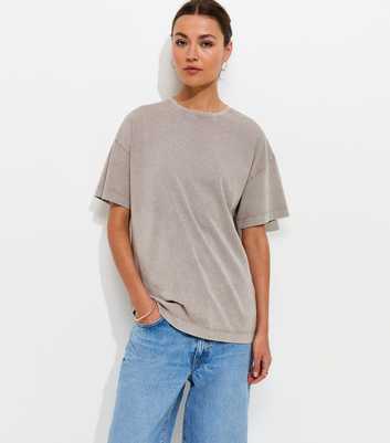 Light Brown Oversized T-Shirt