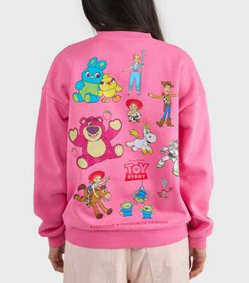 Custard Bright Pink Disney Toy Story Print Sweatshirt