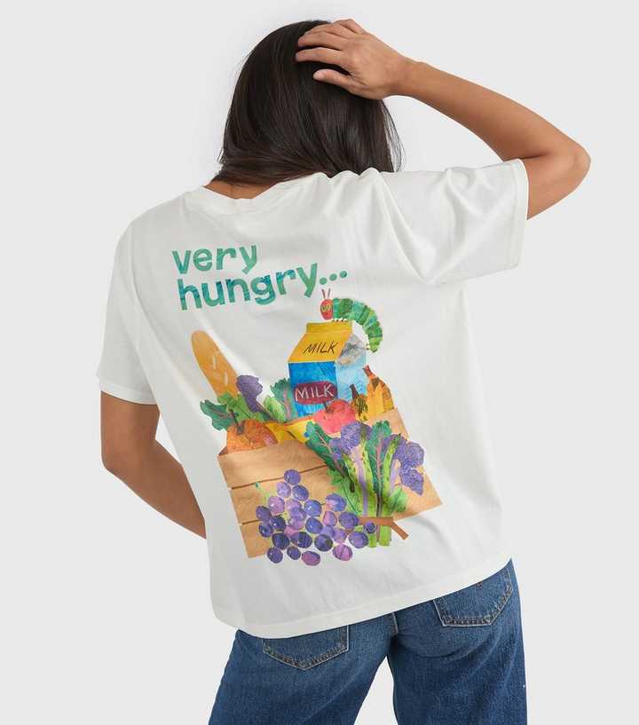 Custard Clothing White Cotton Hungry Caterpillar T-Shirt