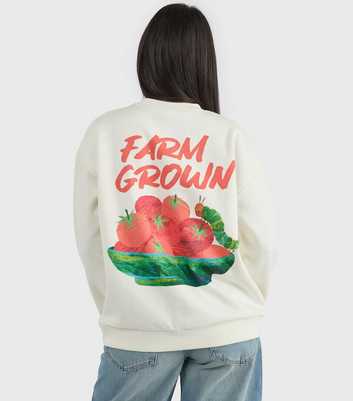 Custard White The Very Hungry Caterpillar Farm Grown Sweatshirt