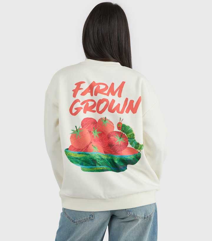 Custard White The Very Hungry Caterpillar Farm Grown Sweatshirt