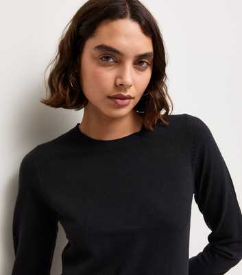 Tall Black Fitted Jumper