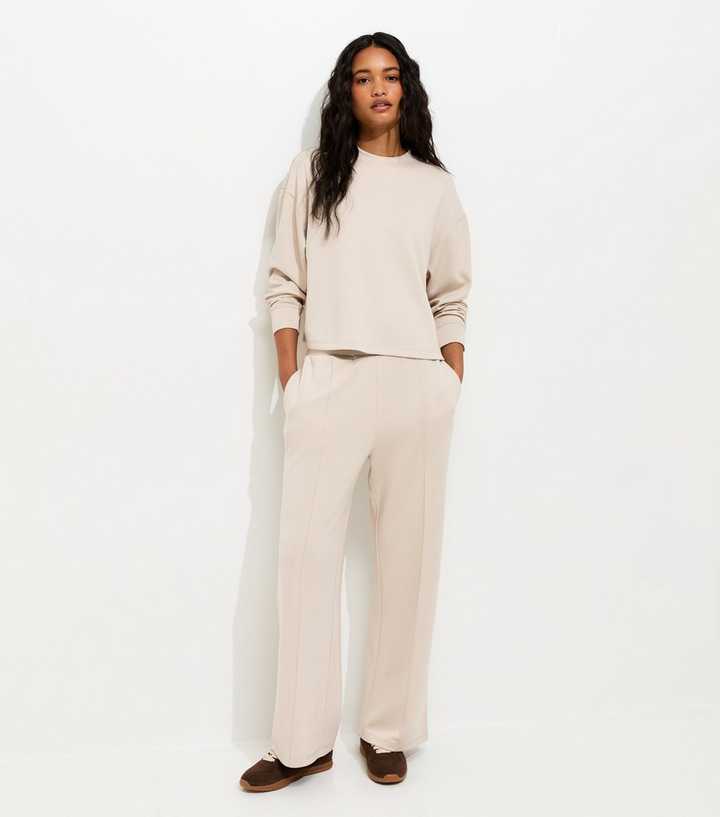 Premium Stone Wide Leg Joggers