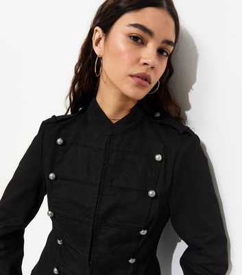 Black Cotton Drummer Style Jacket
