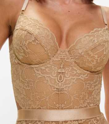 Ann Summers Oatmeal Hold Me Tight Bodysuit