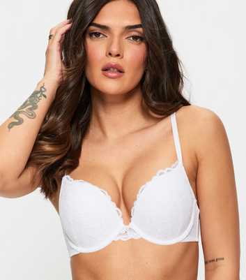 Ann Summers White Sexy Lace Padded Plunge Bra