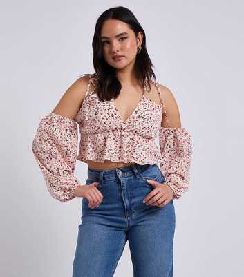Urban Bliss Pink Off The Shoulder Puff Sleeve Top