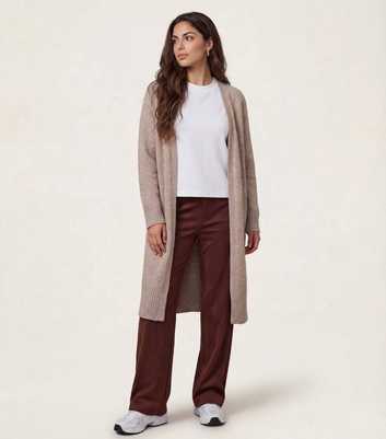 Urban Bliss Light Brown Longline Cardigan