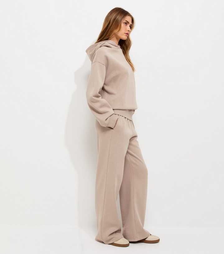Light Brown Cotton Rich Long Sleeve Hoodie