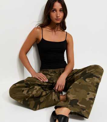 Black Square Neck Cami Top